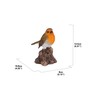 Hi-Line Gift Ltd. Motion Activated Singing Robin ON Stump, Brown;