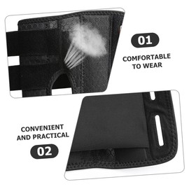 Healvian Adjustable Wrist Support Strap 2pcs Compression Fitness Wrist Brace Thumb Support for Weightlifting and Sports Training