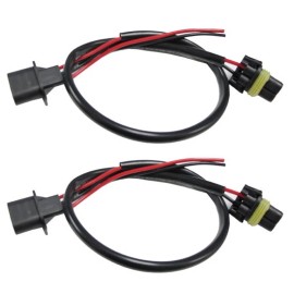 SparkHID New Pair H13 9008 Wire ballast connectors plug HID wire socket extension socket