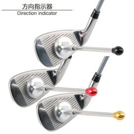 Golf Alignment Rod Club Direction Signal Alignment Stick Swing Angle Assistant Shot Alignment (Black)