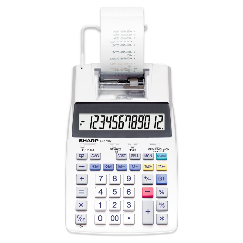 Sharp SH-EL1750V Printing Calculator