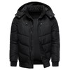 HOOD CREW Men’s Winter Coats Windproof Thicken Padded Parka Warm