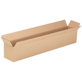 Aviditi 3666 Long Corrugated Cardboard Box 36" L x 6" W x 6" H, Kraft, for Shipping, Packing and Moving (Pack of 25)