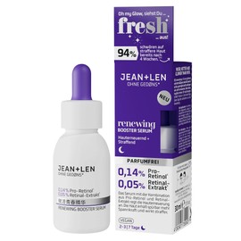 Jean & Len Renewing Booster Serum, Ideal for All Skin Types, Increases Skin Elasticity & Elasticity with Pro-Retinol* and Retinal Extract**, Fragrance-Free, Vegan, 30 ml
