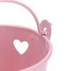 12pcs Mini Metal Bucket Hollow Heart Shaped Bucket with Handle