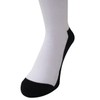 net-005 Baseball Under Socks, Plain, White, Black, 3-Pair Set, Toe,