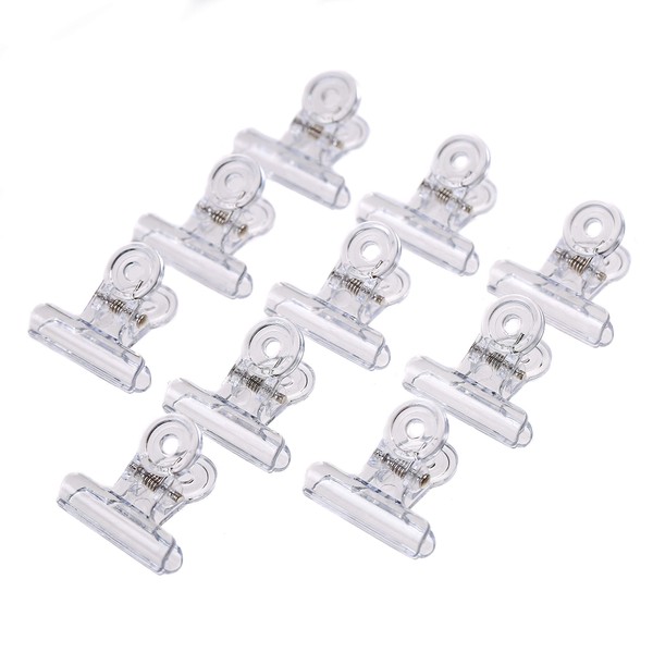 CCINEE Plastic Eyeball Clips, 10 Pieces, 1.2 inches (31 mm), Transparent