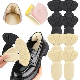 Almohadillas de Talón para Zapatos Sueltos,8 Adheribles para Zapatos de Mujer y Hombre,Plantillas para Zapatos Tacones Protector,para Calzado Deportivo,Zapatos de Cuero,Tacones Altos,etc.