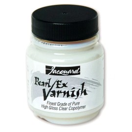 Jacquard Pearl Ex Varnish Clear 2.25 Oz Household Top Coat and Medium