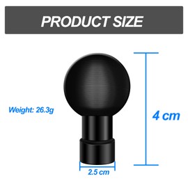 1'' Ball Adapter with 1/4"-20 Threaded Hole Compatible with RAM Mounts B Size Double Socket Arm