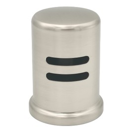 Satin Nickel Dishwasher Air Gap Cover only, Skirted, Replacement air gap dishwasher,Solid Brass, Satin Nickel Finish