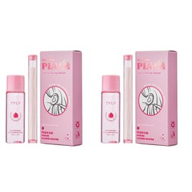 AKIESY Ear Hole Cleaning Thread, Peach-Scented Deodorizing Ear Cleaning Solution, Piercing Holes Clean Kit, 60/120/180 lines set 1Psc:_180 sticks set