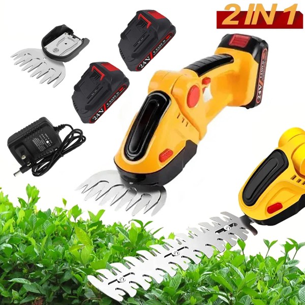 Unbranded Handheld Electric Cordless Hedge Trimmer Grass Shear Bush Trimmer