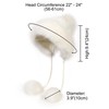 LA CARRIE Women's Faux Fur Hat with 3 Pom Pom