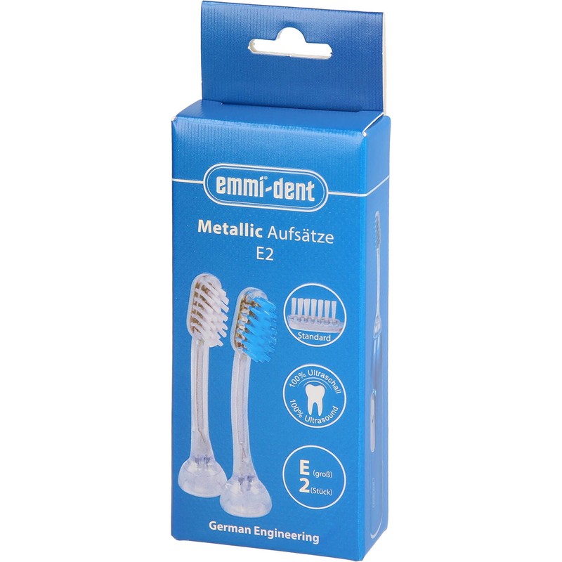 EMMI-DENT Ultrasonic Brush Head Adult Pack of 2