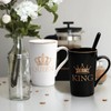 Cabtnca Cabtnca King and Queen Coffee Mugs, His and Hers