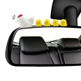 Mini Chickens Car Dashboard Decors, 20 Pieces Cute Rearview Mirror Ornaments, Funny Interior Car Accessories for Automotive Window Home Garden Decorations