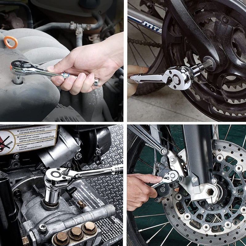 Auniwaig 1/2" Drive 1" 6-Point Impact Socket,Imperial Chrome Vanadium 2pcs