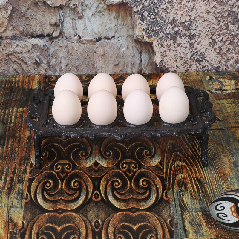 Cast Iron Egg Holder Rack
