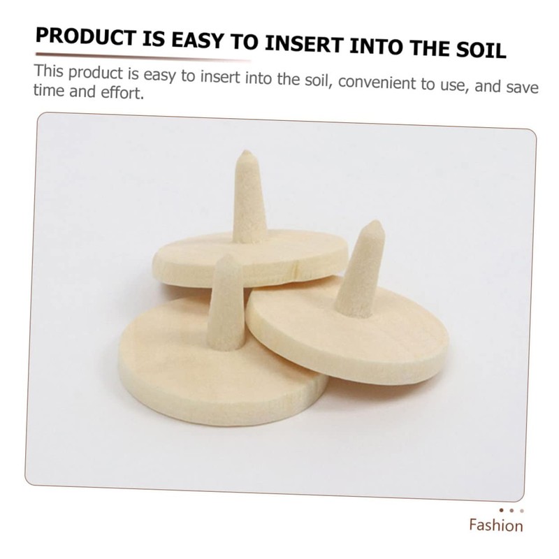 Outanaya 20pcs Wooden Golf Ball Markers Custom Golf Tee Markers