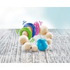 Selecta 61070 Ringellino Rattling Wooden Grasping Toy 8.5 cm Multi-Coloured