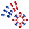 Independence Day Press on Nails Medium Coffin Fake Nails with