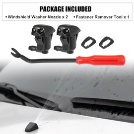 X AUTOHAUX 5pcs Front Windshield Wiper Washer Nozzle Spray Jet Kit 85381-30020 85381-12050 for Toyota Corolla 1992-1996