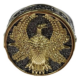 Costumeteers Dune Ring Duke Leto Atreides Signet Prop Replica Ducal Stainless Steel (US Sz 11)