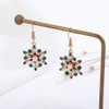 Christmas Rhinestone Necklace Earring Sets for Women Snowflake Jewelry for