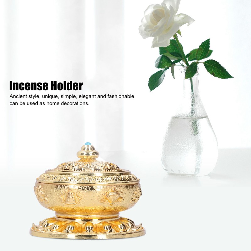 Zinc Alloy Incense Holder Burner Ancient Style Ornament Crafts for