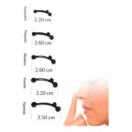 Corrector Nasal Respingador Rulav Extra Grande 3.5 Color Negro