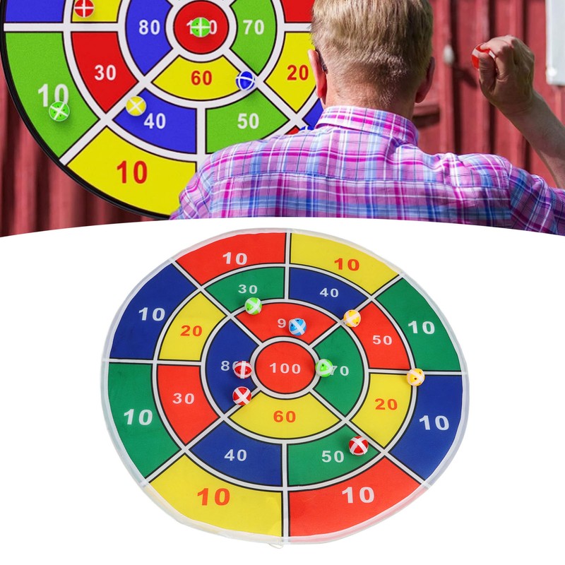 Dart Board for Kids LED Lighting Foldable Flannel Dart Board