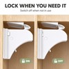 Invisible Magnetic Cabinet Safety Lock with Adhesive Mount & Key