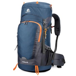 Mxaeyar 65L Hiking Backpack with Rain Cover Lightweight Camping Daypack Large Trekking Backpack for Men Women Waterproof Rucksack for Outdoor Travel Hiking Trekking Camping Sport