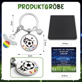 Schulkind 2025 Boy Ideas School Cone Filling, Gift for First Day of School Boy, Guardian Angel First Day of School Football Gifts Boys, Lucky Charm First Day of School Boys Courage Gift, Contents