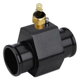 American Volt Automotive Engine Radiator in-Line Water Hose End Fitting Adapter 1/8" Inch NPT 12 Volt Electric Fan Grounding Thermostat Temperature Switch Kit (2 Inch, 180'F On - 165'F Off)