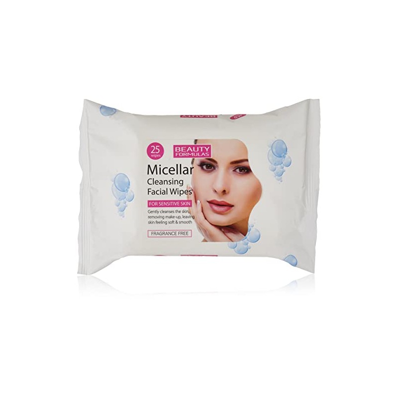 Beauty Formulas Micellar Cleaning Facial 25 Wipes