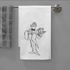 Azeeda 'Butler' White Cotton Tea Towel/Dish Cloth (TW00000810)