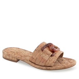 Aerosoles Women's Big Charm Slide Sandal, Natural Cork, 8.5