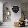 Better Office Products Large Round Magnetic Chalkboard with Wooden Frame