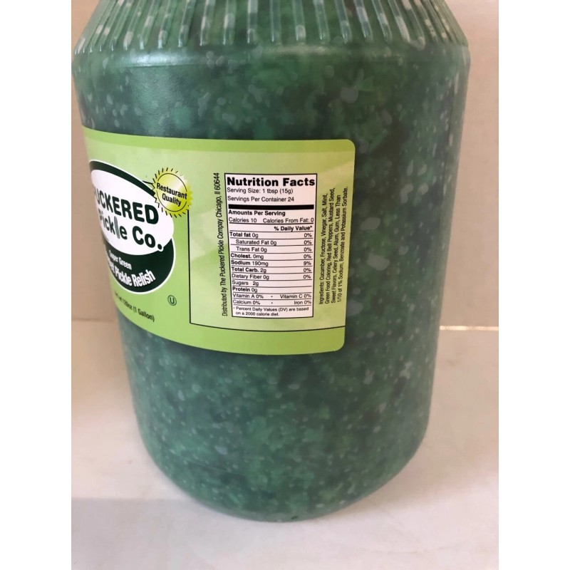 FREESTONE PUCKERED PICKLE CHICAGO GREEN RELISH - 1 GALLON