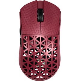 M5 Ultra 39g Carbon Fiber Wired Gaming Mouse,42K DPI PAW3950 Sensor,8KHz Polling Rate Computer Mice,Web Driver Support,for Win/Mac/FPS/MOBA/Esports-Red (B)