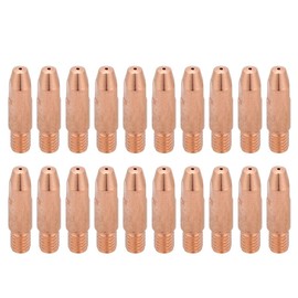 Haosie 24KD Copper Contact Tip, 20pcs Welding Machine Tips, M6 Thread Welding Nozzles,Conductive Nozzles for Welding Accessories for MIG/MAG Torch (0.8)