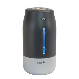 Airvana - AG250HUM-V2-C Personal, Portable Humidifier – Ultrasonic Cool Mist Output with Built In Rechargeable Battery – Up to 5 Hours of Use - Charcoal