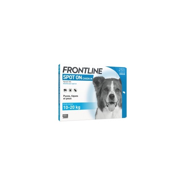 Frontline Spot-On Dog Size M (10-20kg) 4 Pipettes