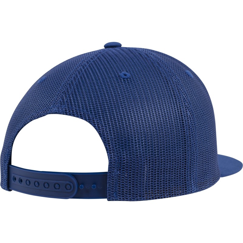 Flexfit Foam Trucker Snapback Cap - Royal/White - One Size