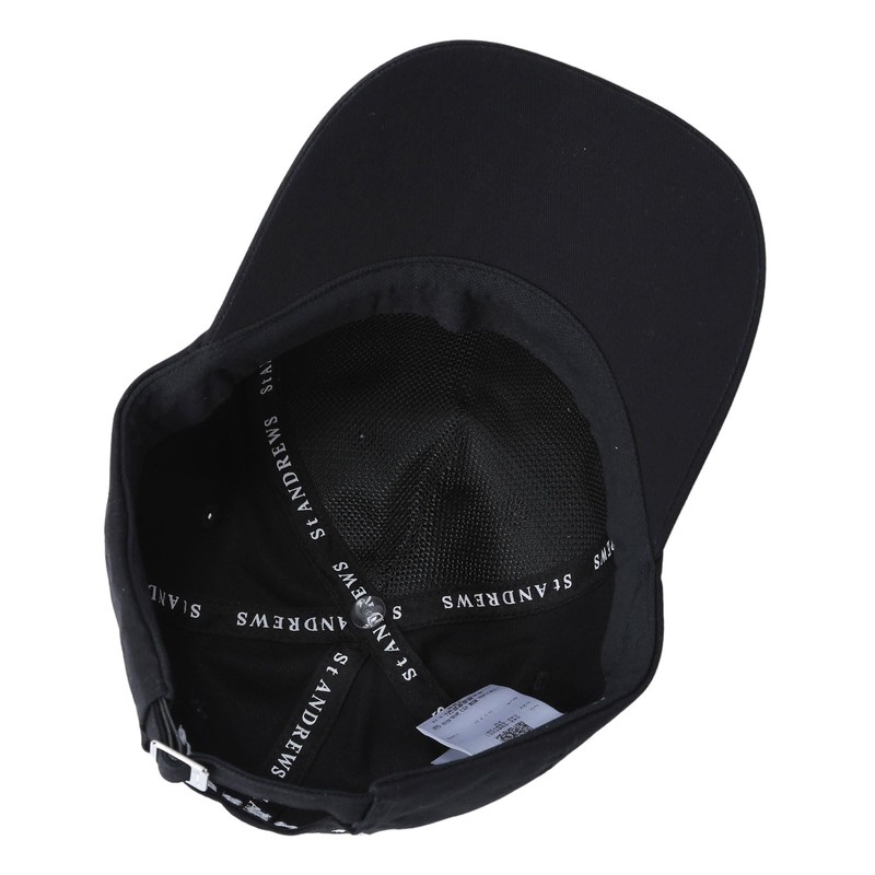 St Andrews 042-5987251 Unisex Cap, Adjustable Size, Golf Hat, 010_black