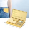 Fuzion Gram Scale, 200gx0.01g Digital Pocket Scale Gold Titanium Plating,