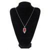Lureme Fashion Luxury Ruby Cutout Pendant Alloy Necklace (01003818)