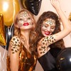 Pack of 3 leopard tattoo face, face tattoo, carnival, face
